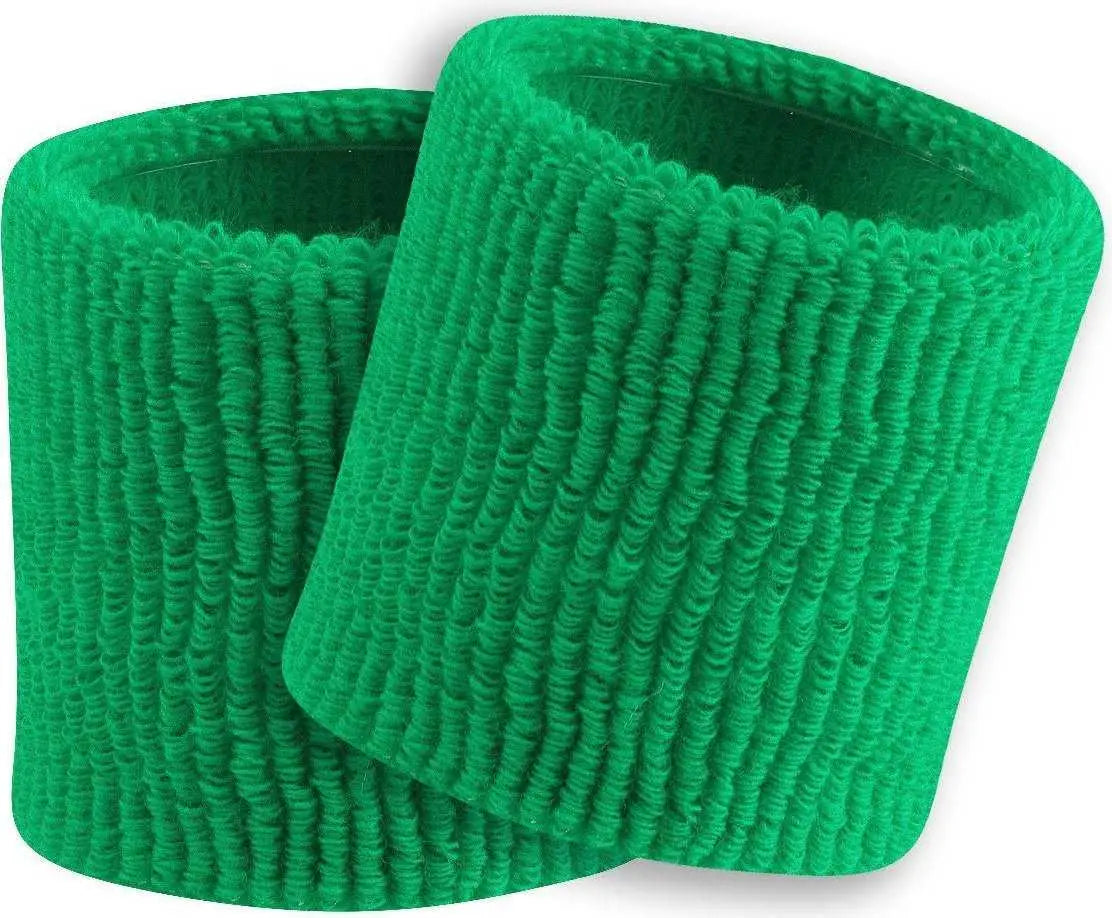 Tck Terry Wristbands 3.5’’ Wide - Lime - one Size Fits Most