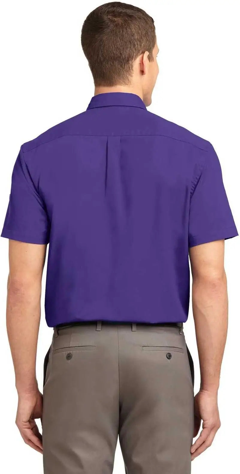 Port Authority Tls508 Tall Short Sleeve Easy Care Shirt - Purple Light Stone