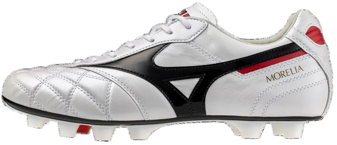 Mizuno Morelia II Japan Cross Stitch Soccer Cleat - White Black