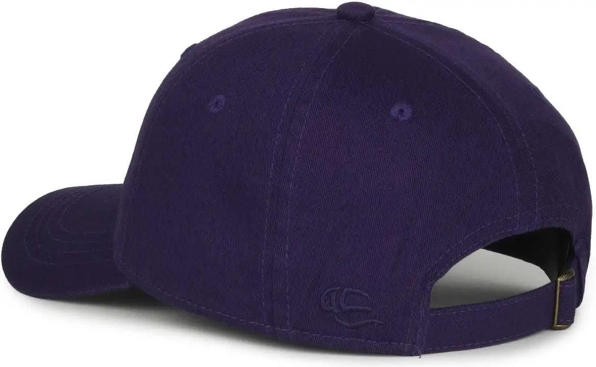 Oc Sports Gwt-111 Adjustable Strap Garment Wash Cotton Cap - Purple - 6 7/8’’ - 7 1/2’’