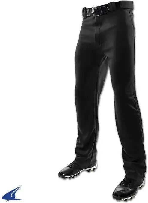 Champro Bp4u Open Bottom Relaxed Fit Baseball Pant - Black