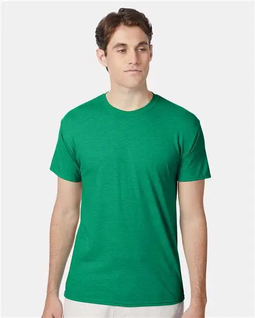 Hanes 42tb Perfect-t Triblend T-shirt - Kelly Green Heather - s