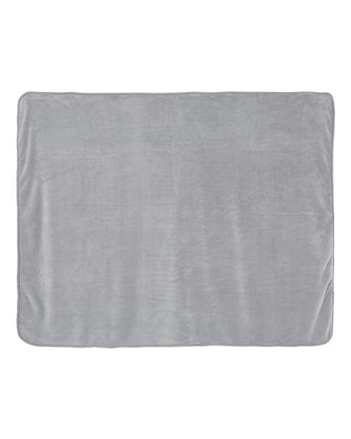 Alpine Fleece 8707 Micro Coral Fleece Blanket - Grey