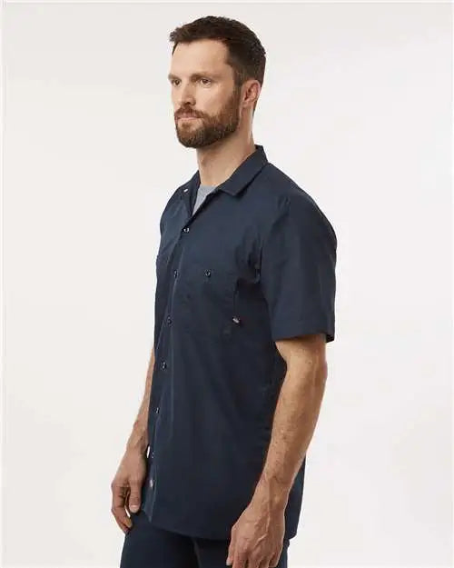 Dickies S535 Industrial Short Sleeve Work Shirt - Dark Navy