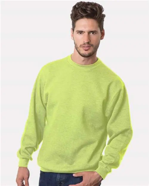 Bayside 1102 Usa-made Crewneck Sweatshirt - Lime Green