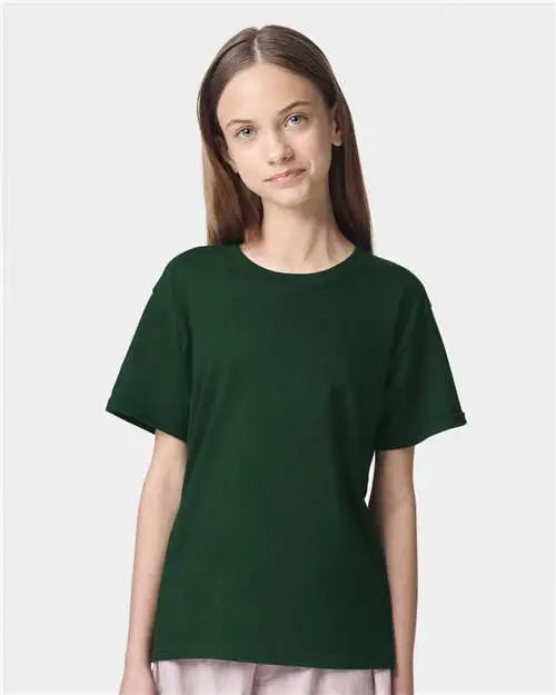 American Apparel 2001y Youth Fine Jersey Tee - Forest