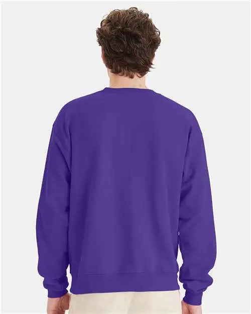 Hanes P160 Ecosmart® Crewneck Sweatshirt - Purple
