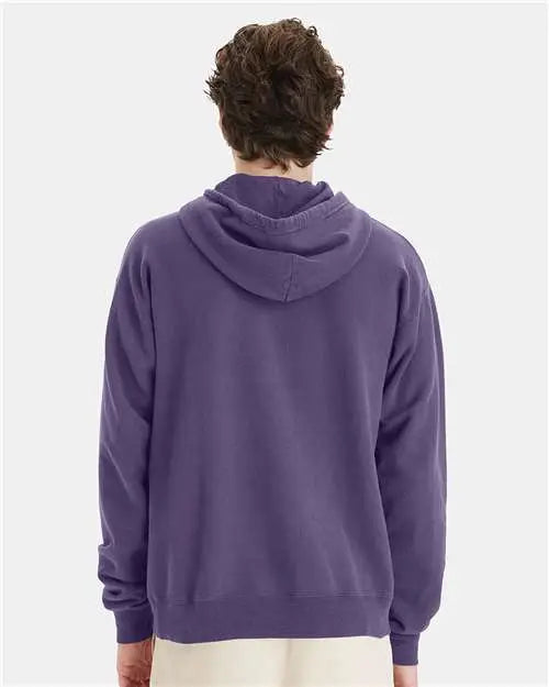 Comfortwash by Hanes Gdh450 Garment-dyed Hooded Sweatshirt - Grape Soda