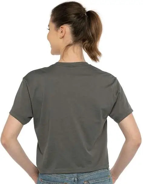 Next Level 1580 Women’s Ideal Crop Tee - Dark Gray