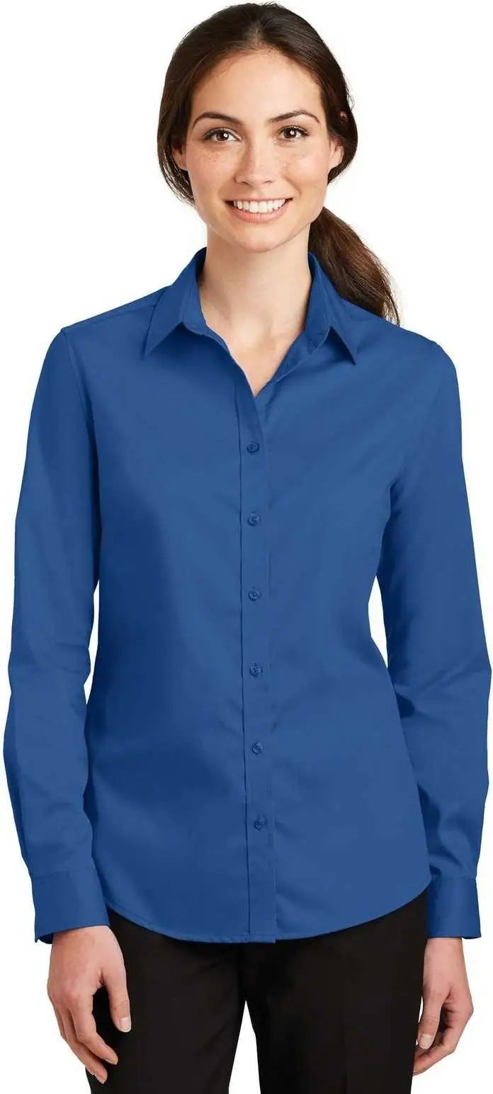Port Authority L663 Ladies Superpro Twill Shirt - True Blue
