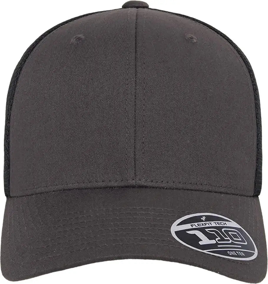 Flexfit 110m 110® Mesh-back Cap - Charcoal Black - Dark Gray / one Size Fits Most