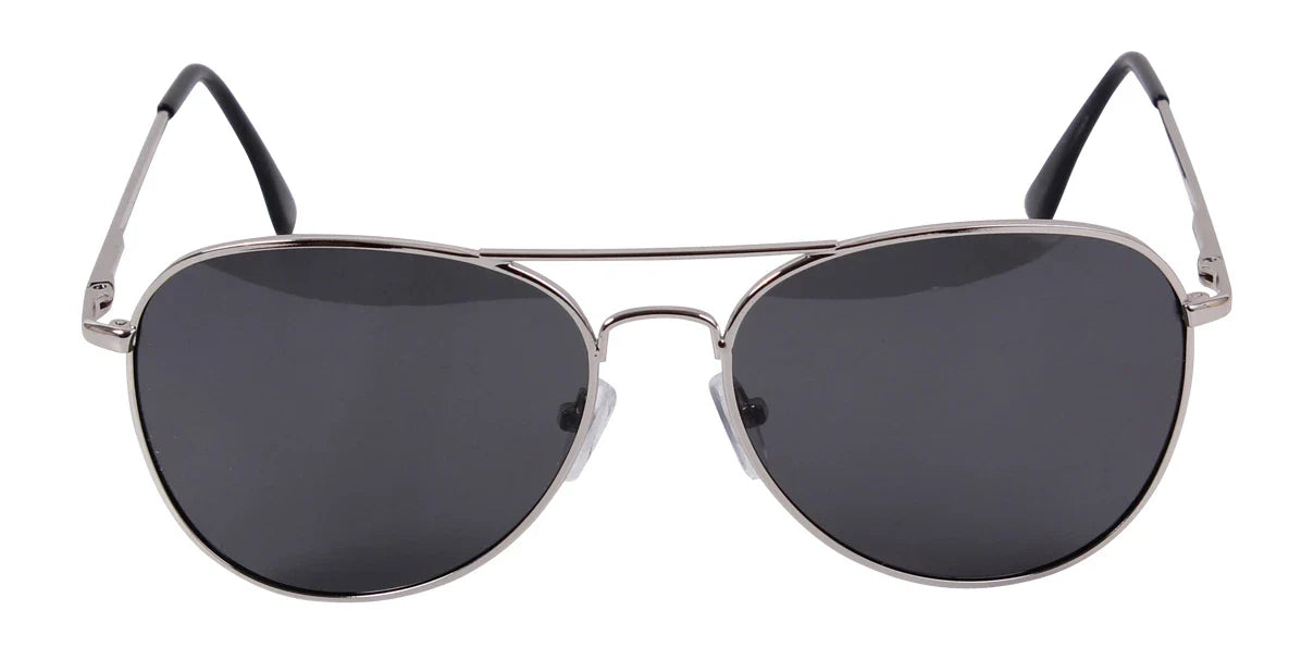 58mm Polarized Sunglasses - Chrome / Smoke