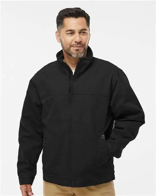Dri Duck 5028 Maverick Boulder Cloth™ Jacket with Blanket Lining - Black