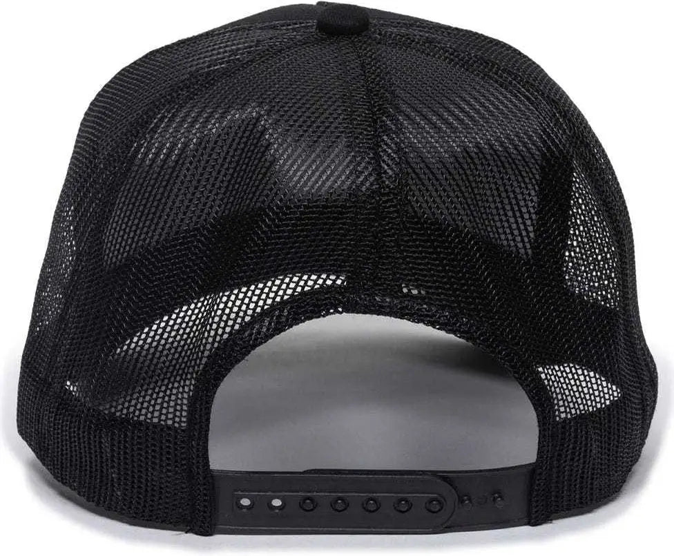 Oc Sports Gl-155 Adjustable Mesh Back Cap - Black - 6 7/8’’ - 7 1/2’’