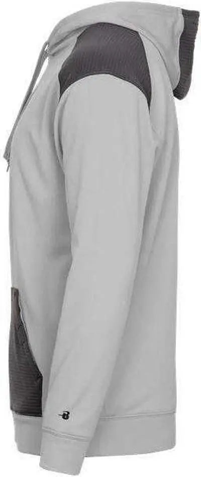 Badger Sport 1440 Breakout Performance Fleece Hoodie - Silver Graphite