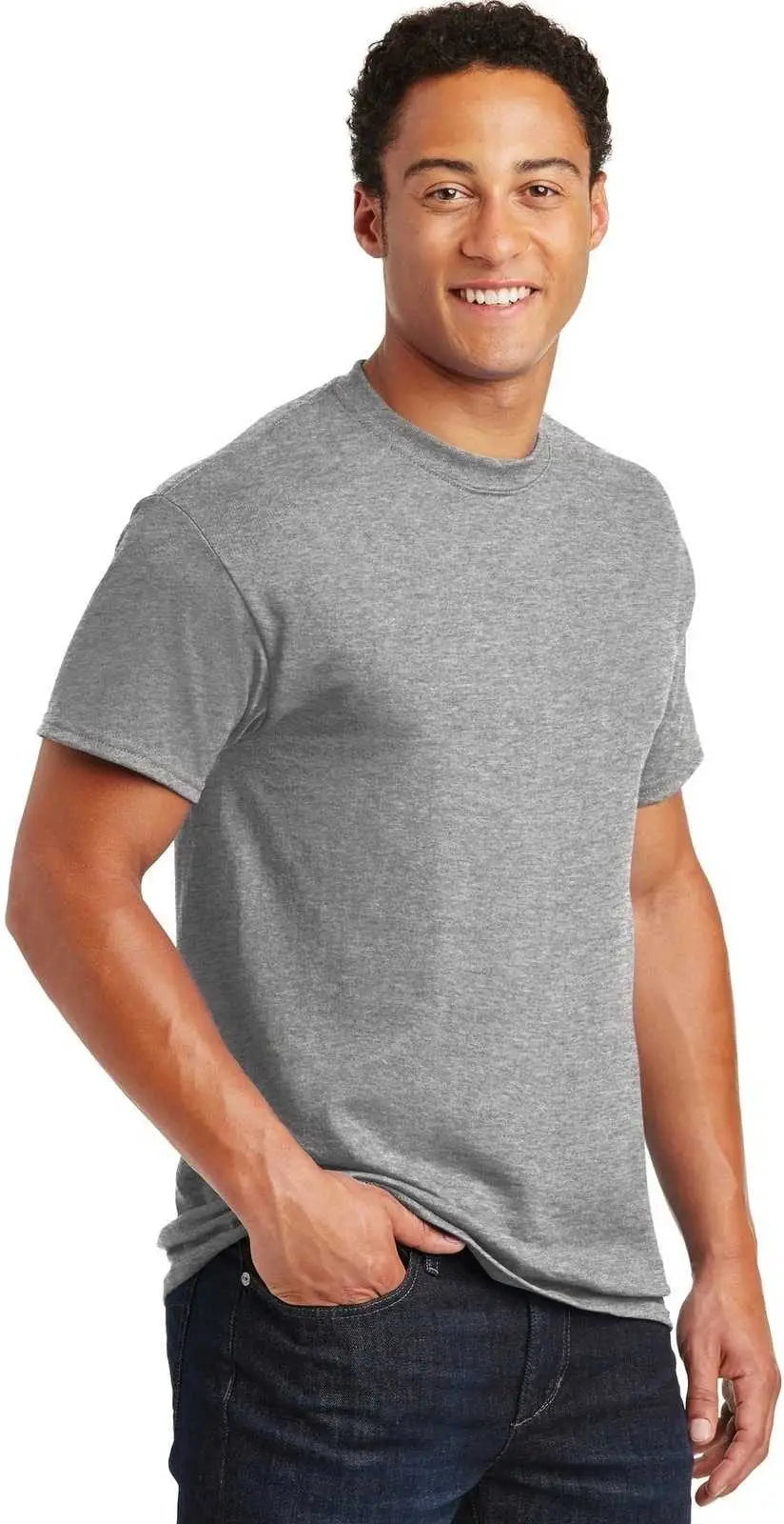 Gildan 8000 Dryblend 50 Cotton/50 Poly T-shirt - Sport Gray