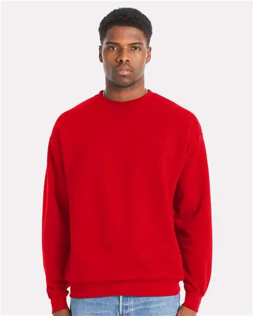 Hanes Rs160 Perfect Sweats Crewneck Sweatshirt - Athletic Red