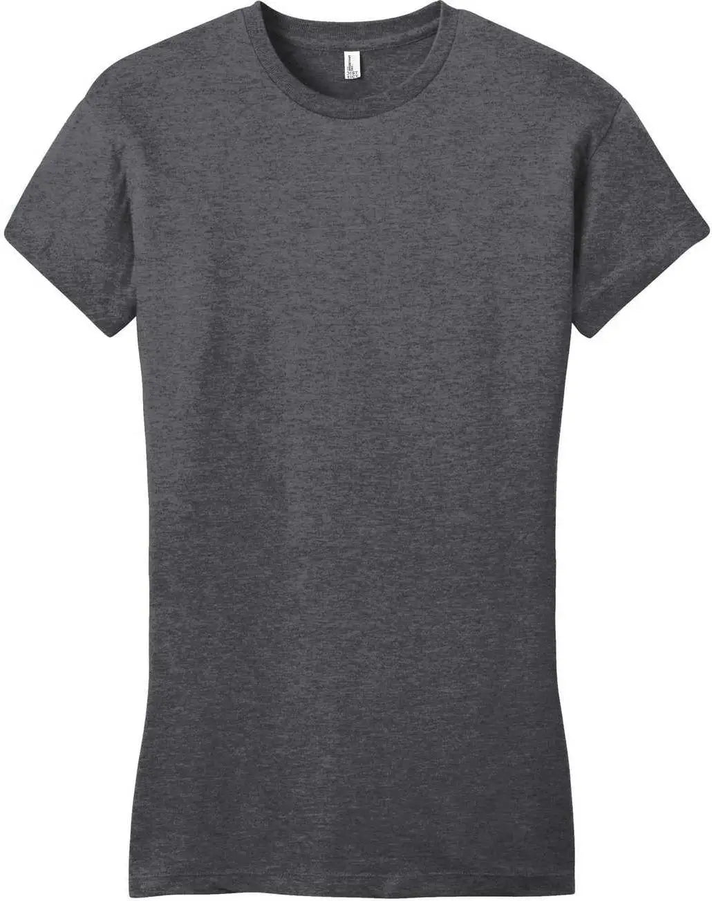 District Dt6001 Women’s Fitted Very Important Tee - Heathered Charcoal
