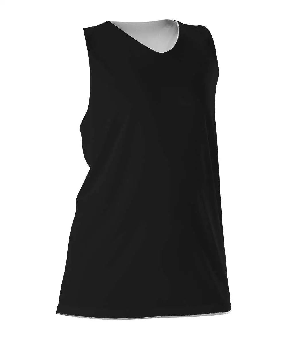 Alleson Athletic 506crw Women’s Reversible Racerback Tank - Black White