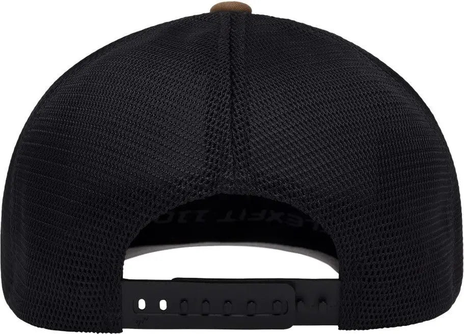 Flexfit 110m 110® Mesh-back Cap - Coyote Brown Black - one Size Fits Most