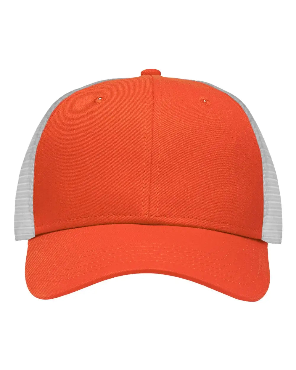 Sportsman Sp1450 Traditional Lo-pro Mesh Back Trucker Fit Cap - Chino Orange White - one Size Fits Most