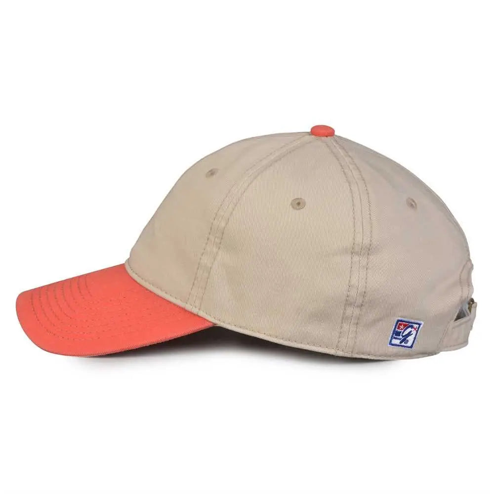 The Game Gb210 Classic Relaxed Garment Washed Twill Cap - Stone Nantuck Red - Sand / 6 7/8’’ - 7 5/8’’