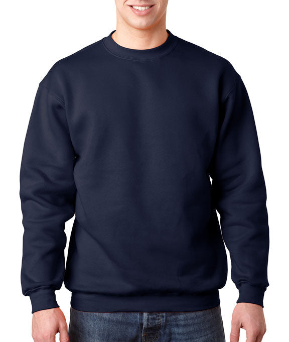 Bayside 4025 USA-Made Super Heavy Oversized Crewneck Sweatshirt - Navy