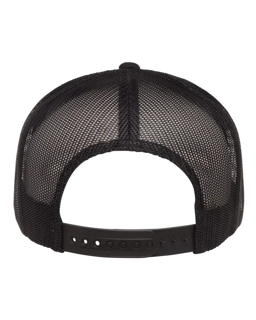 Yp Classics 6006 Five-panel Classic Trucker Cap - Black - one Size Fits Most