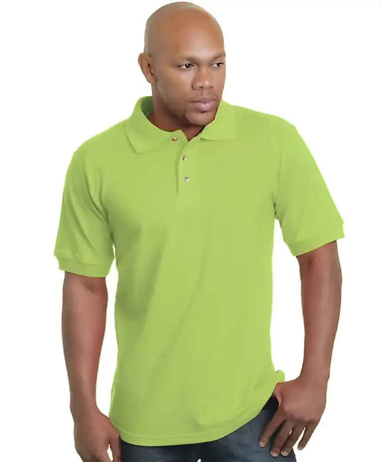 Bayside 1000 Usa-made Polo - Lime Green