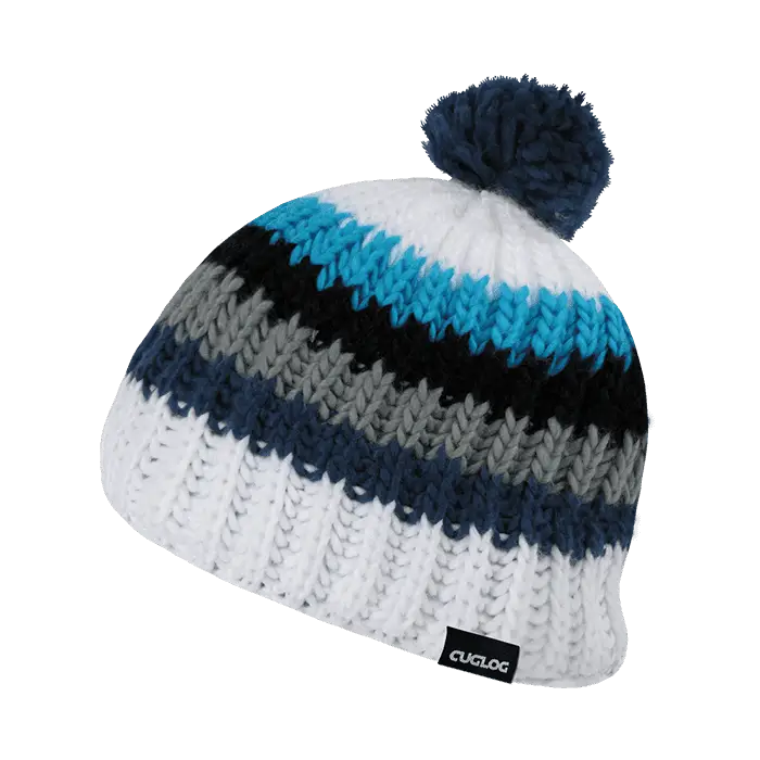 Cuglog K028 Mont Ventoux Beanie - White Royal - one Size Fits Most