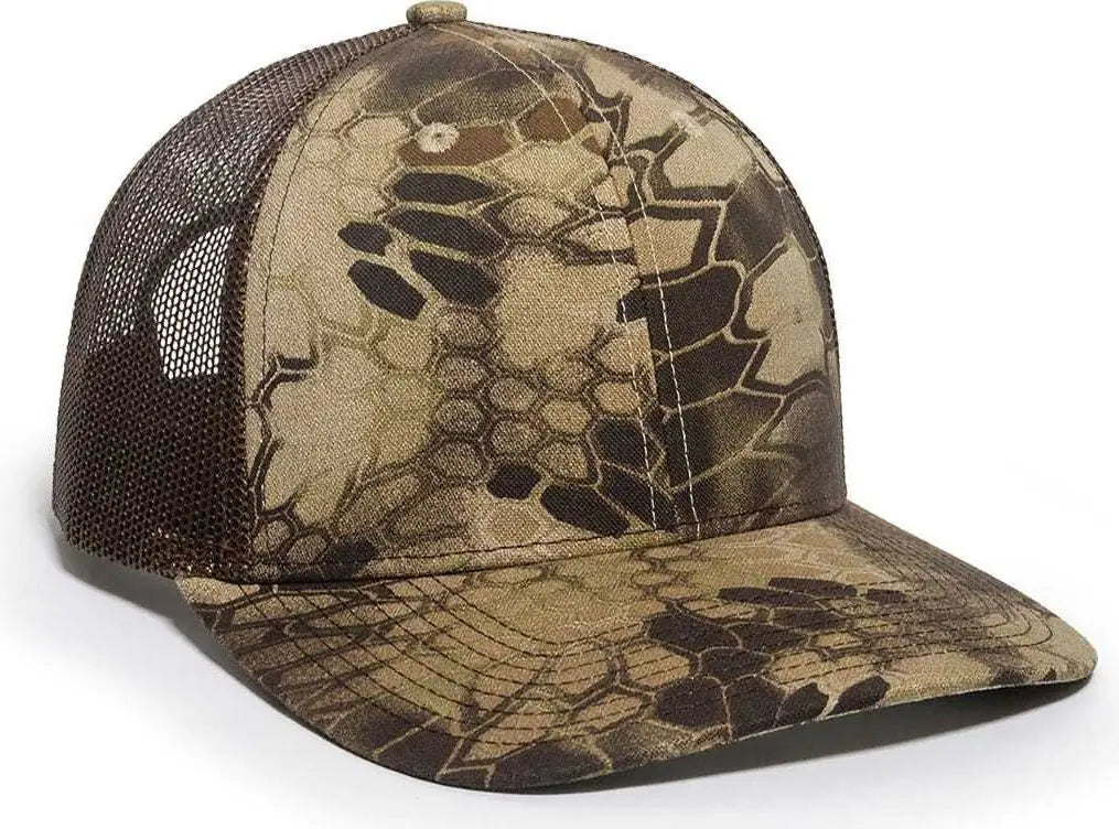 Oc Sports Oc771camo Adjustable Mesh Back Cap - Kryptek Highlander Brown - 6 7/8’’ - 7 1/2’’