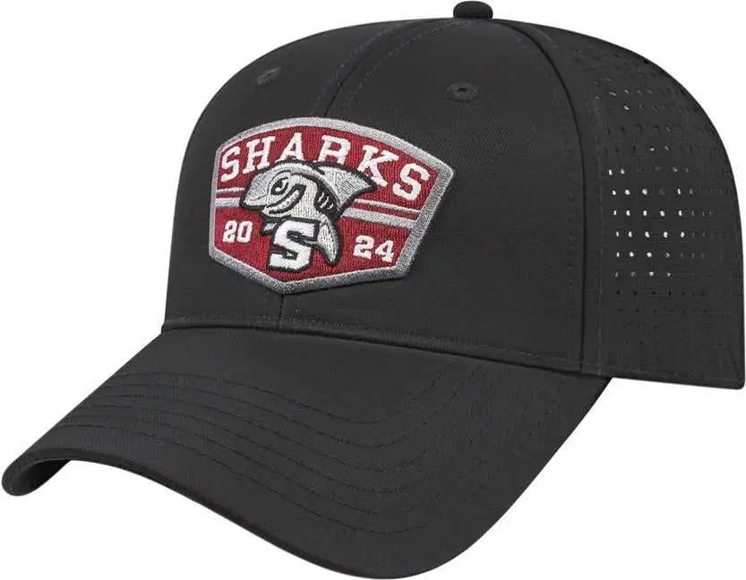 Cap America I7038 Perforated Polyester - Black - one Size Fits Most