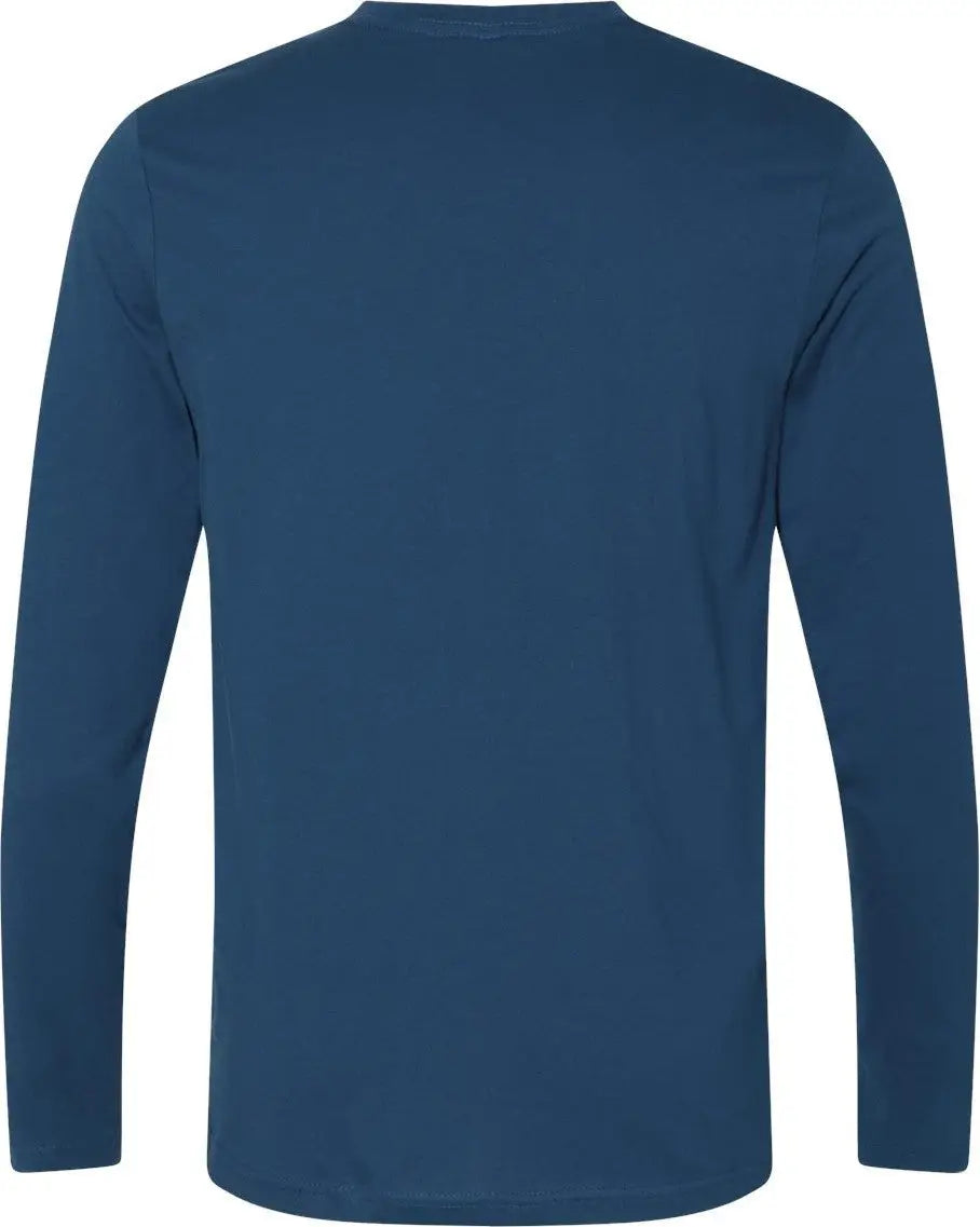 Next Level 3601 Cotton Long Sleeve T-shirt - Cool Blue - Adult Xs