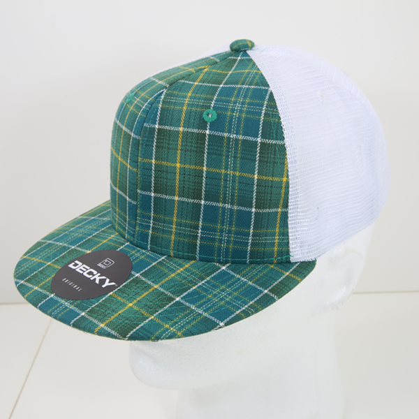 Decky 6015 H/C Plaid Cap - 139 White