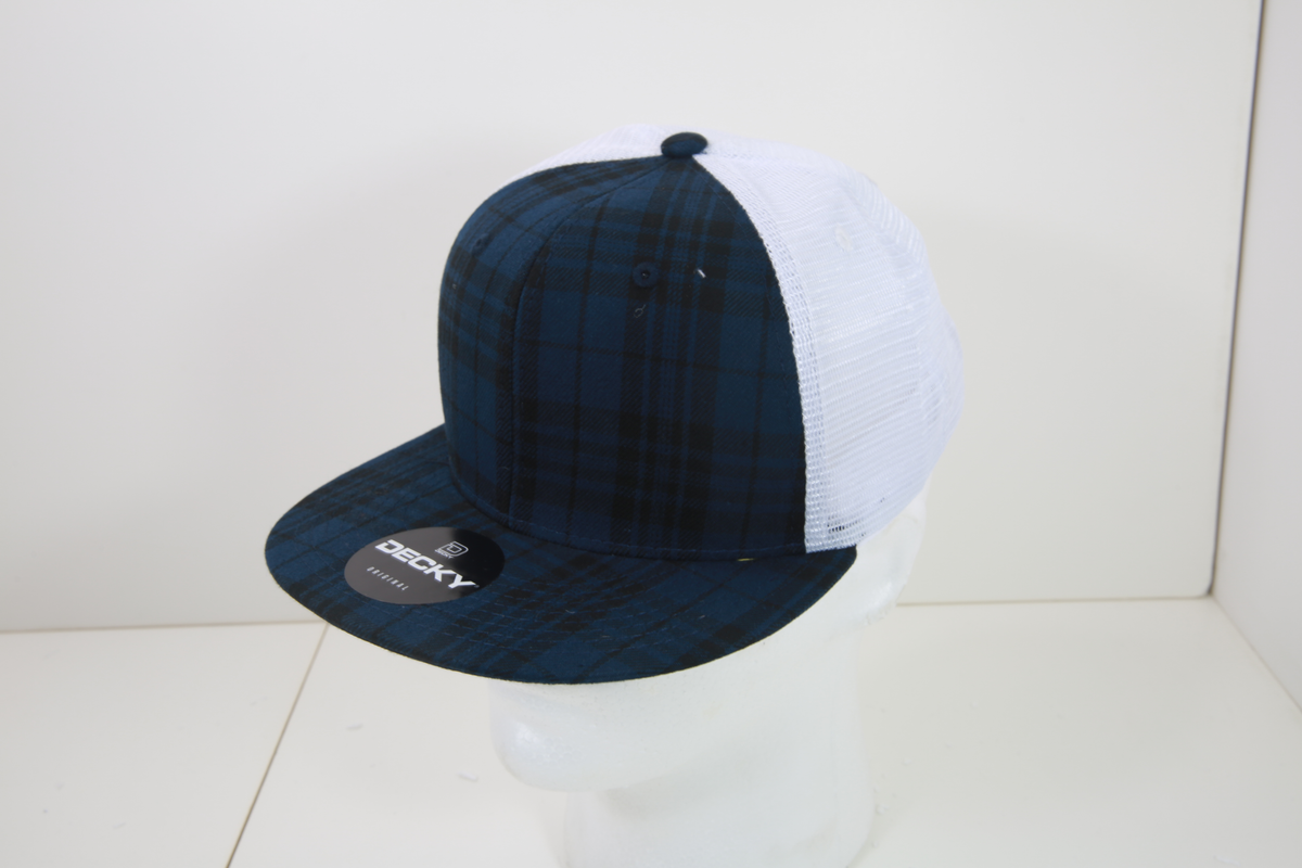 Decky 6015 H/C Plaid Cap - 154 White