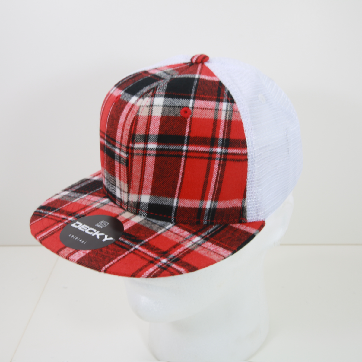Decky 6015 H/C Plaid Cap - 164 White