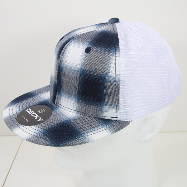 Decky 6015 H/C Plaid Cap - 193 White