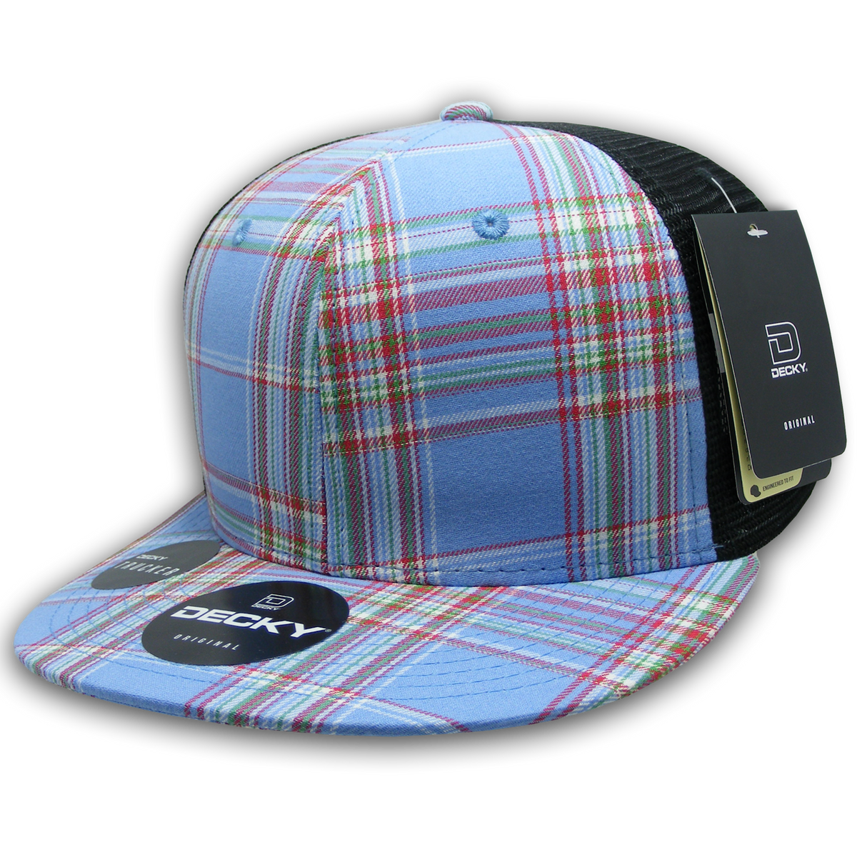 Decky 6016 H/C Plaid Cap - 112 Black