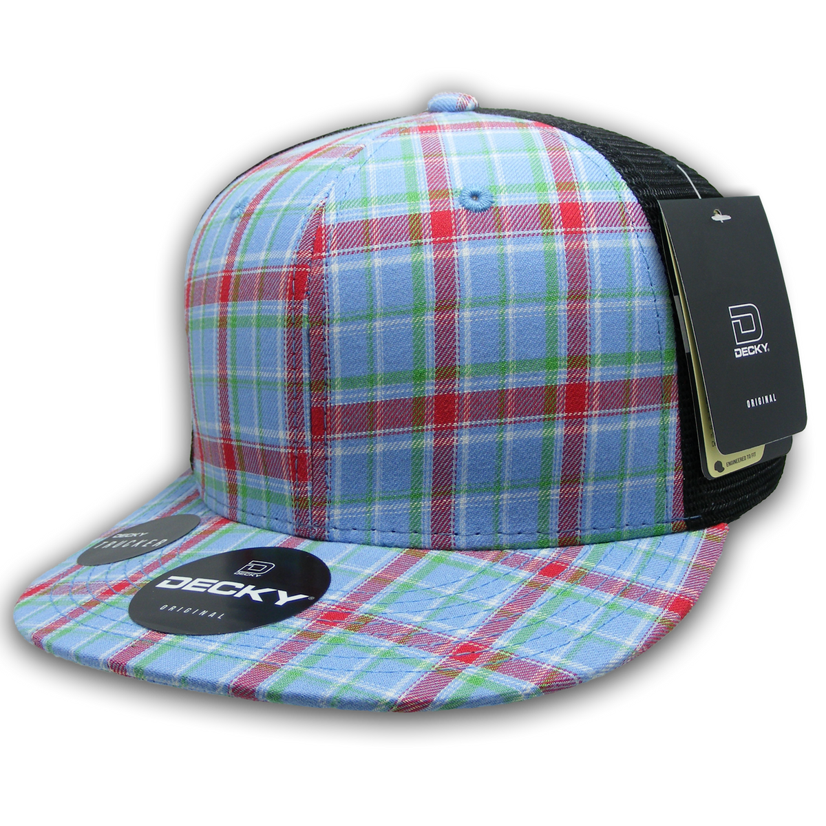Decky 6016 H/C Plaid Cap - 113 Black