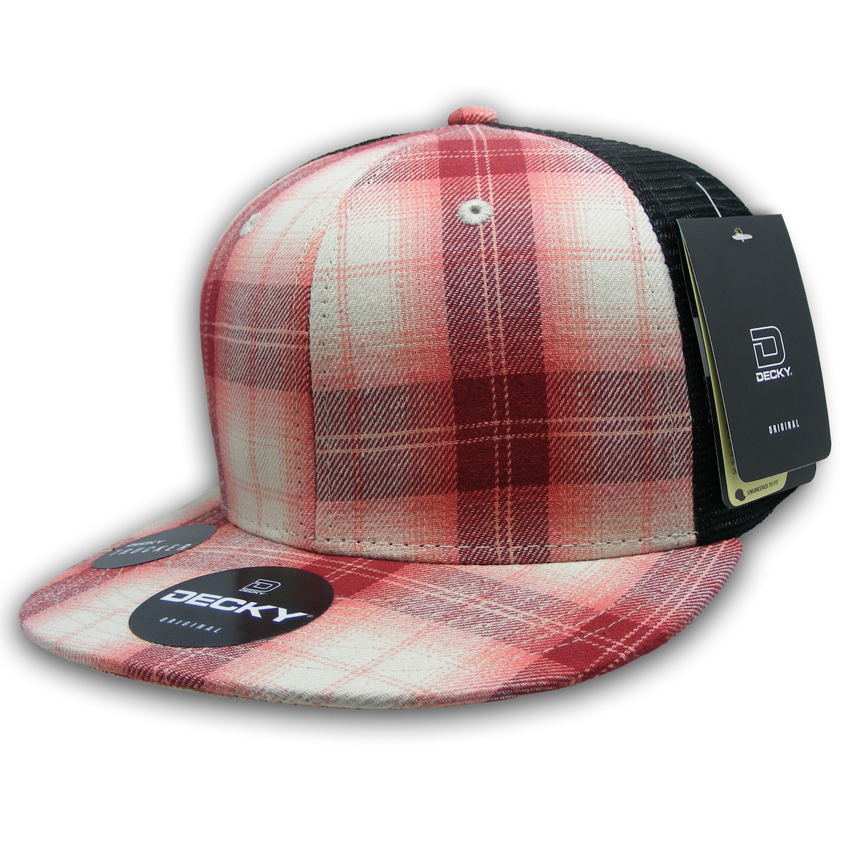 Decky 6016 H/C Plaid Cap - 117 Black