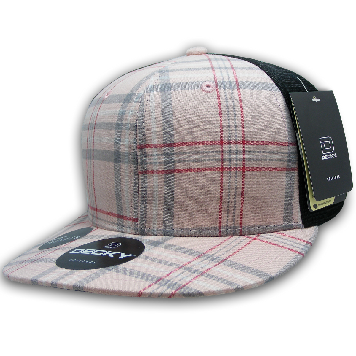 Decky 6016 H/C Plaid Cap - 138 Black