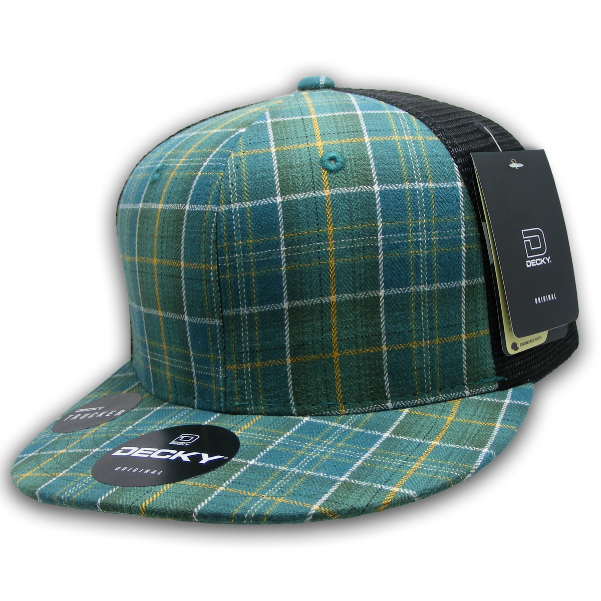 Decky 6016 H/C Plaid Cap - 139 Black