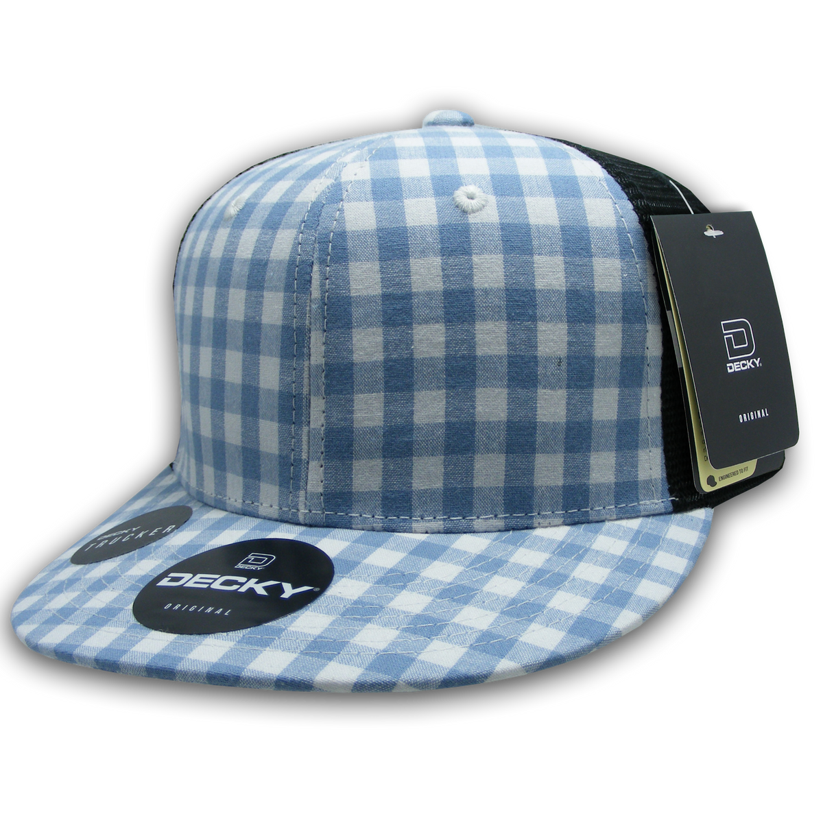 Decky 6016 H/C Plaid Cap - 145 Black