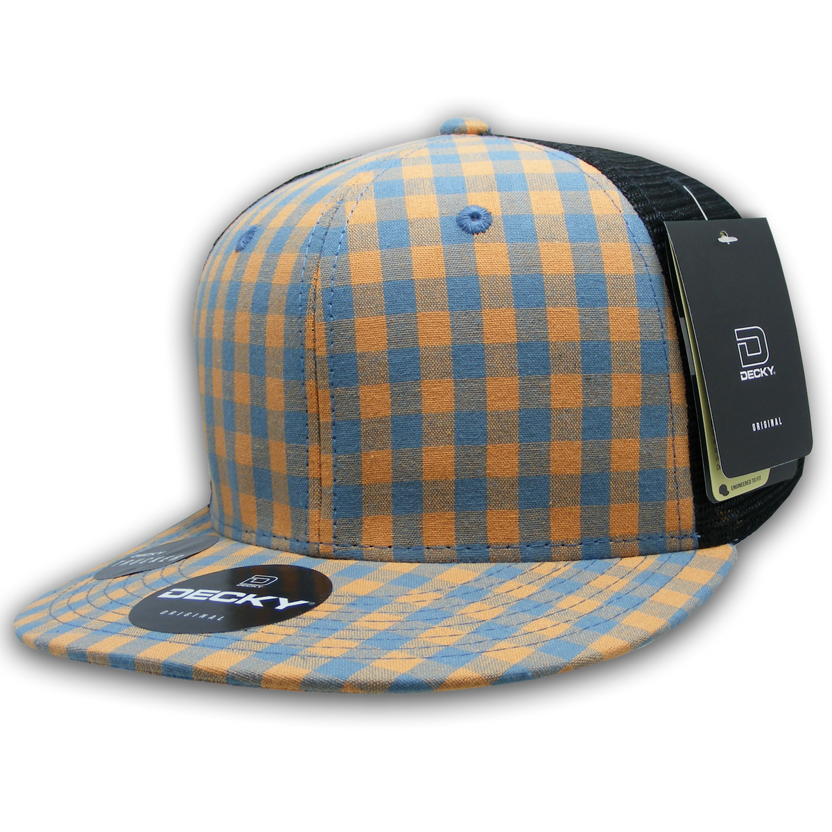 Decky 6016 H/C Plaid Cap - 149 Black