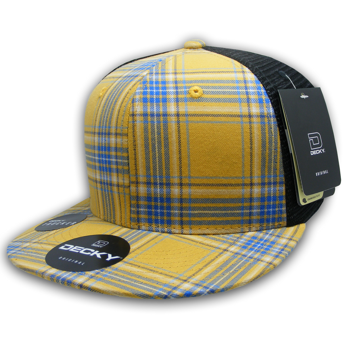 Decky 6016 H/C Plaid Cap - 173 Black