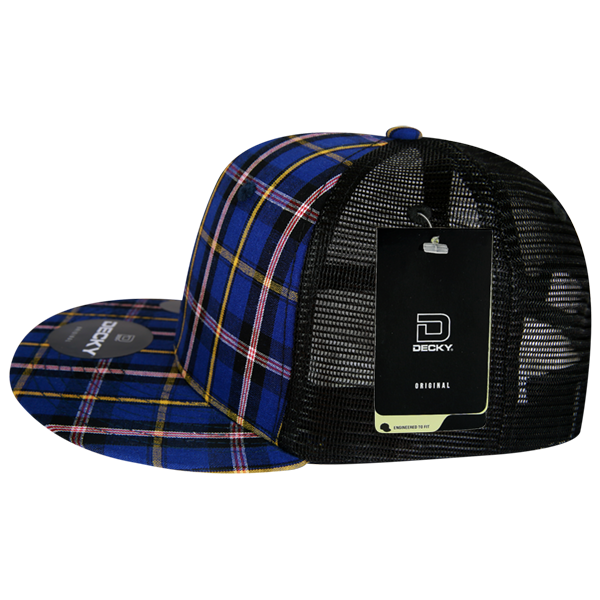 Decky 6016 H/C Plaid Cap - 190 Black