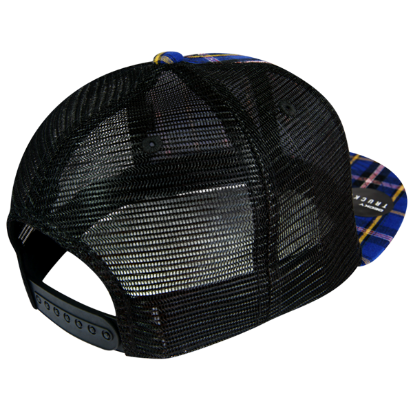 Decky 6016 H/C Plaid Cap - 190 Black