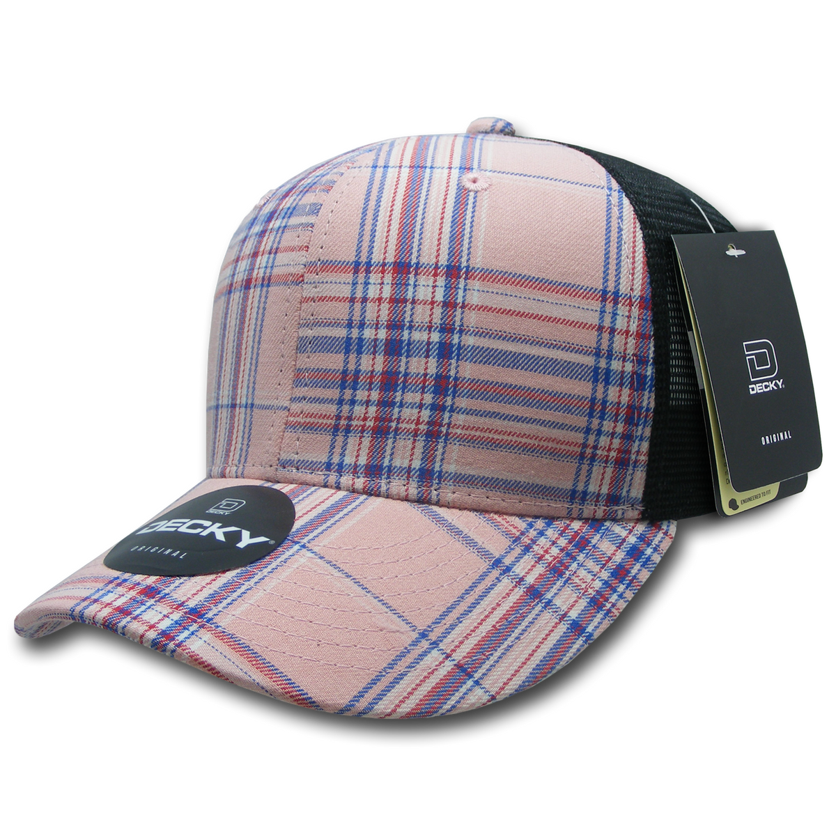 Decky 6018 M/C Plaid Cap - 107 Black