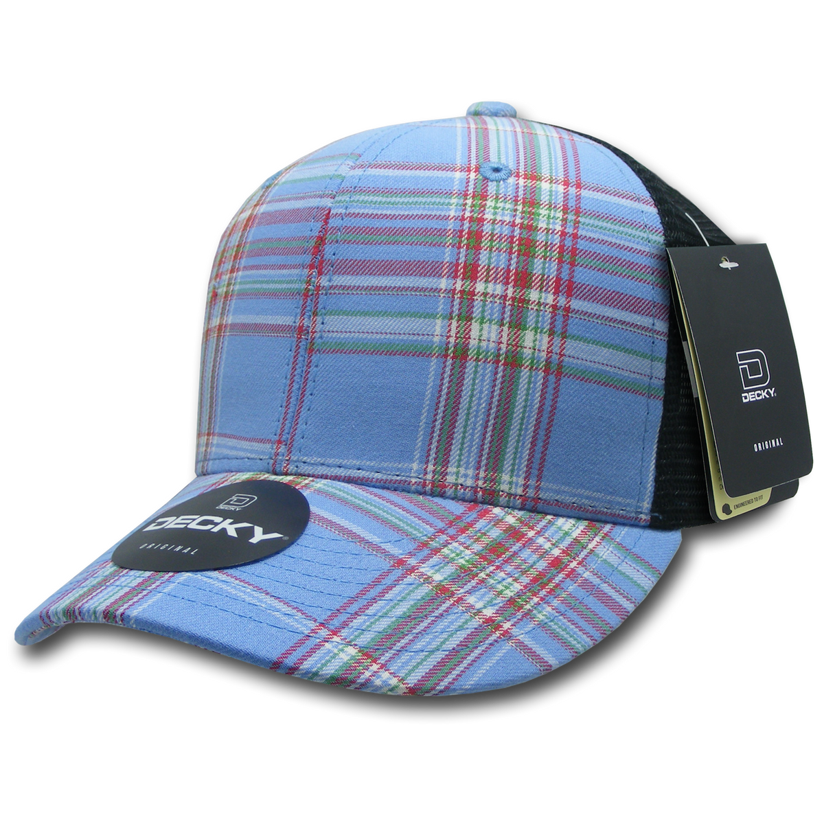 Decky 6018 M/C Plaid Cap - 112 Black