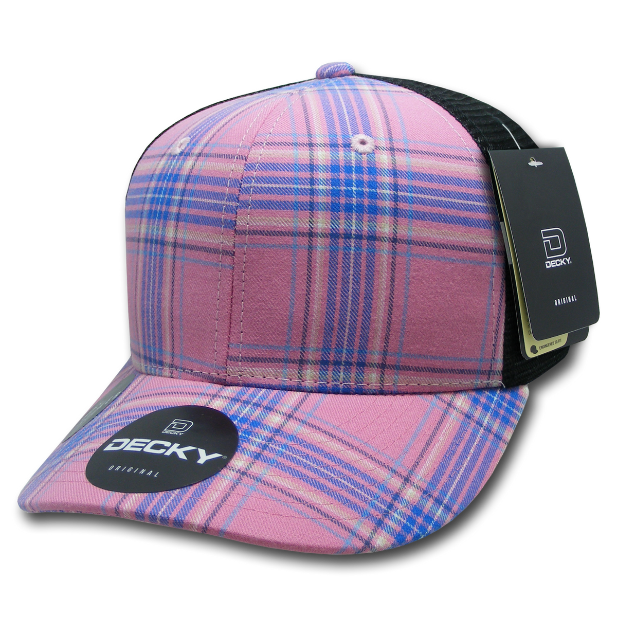 Decky 6018 M/C Plaid Cap - 178 Black